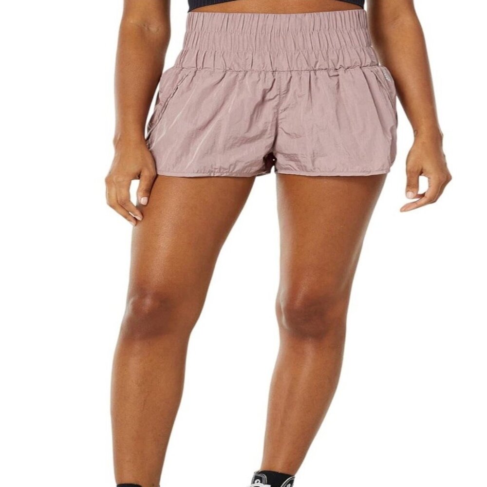 NWOT Free People Movement The Way Home Rose Gold Short Size Small